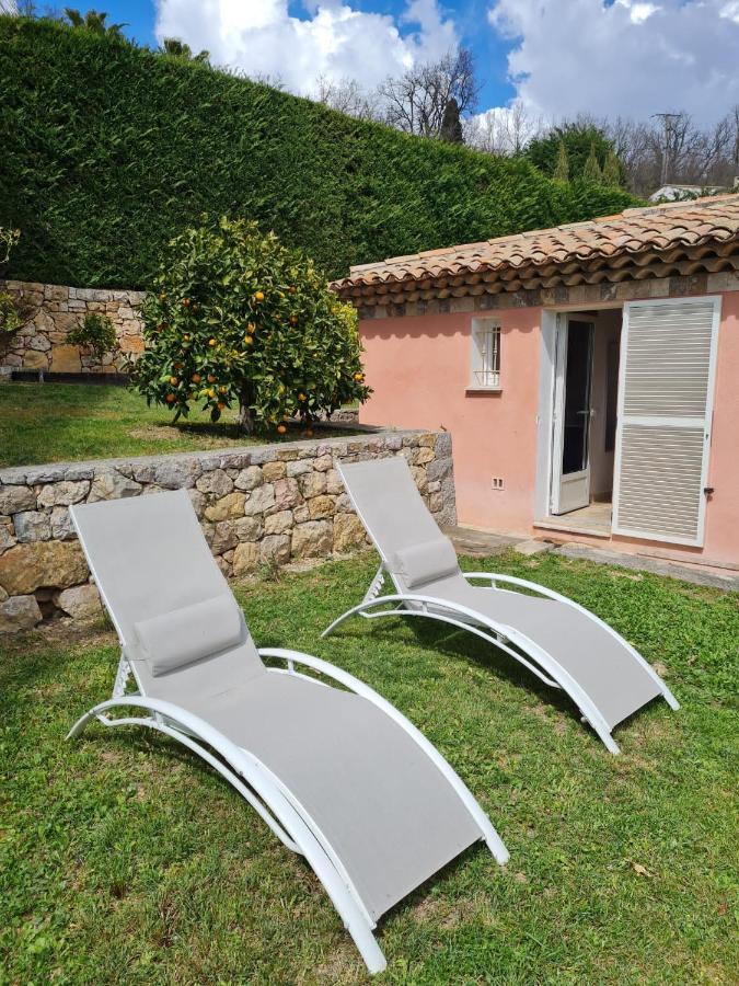 Adorable Maison Independante 30M2 Avec Piscine En Saison Cabris Εξωτερικό φωτογραφία